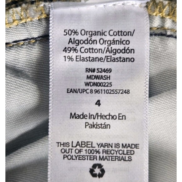 Free Assembly Jeans Super High Rise Straight Size 4 Distressed Crop Raw Hem - Picture 5 of 8